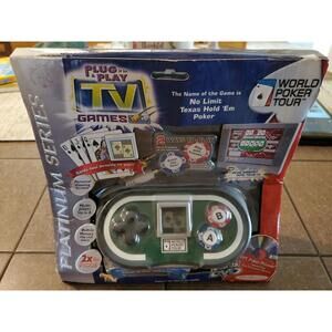 BRAND NEW Jakks World Poker Tour Plug & Play TV Game No Limit Texas Hold ‘Em WPT